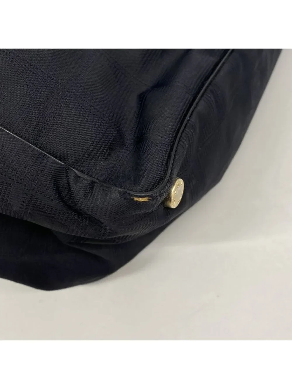 Chanel Tote Bag New Travel Nylon Black Gold